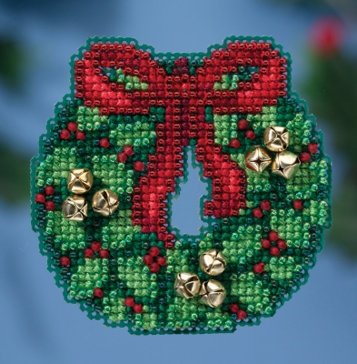 Набор для вышивания "Jingle Bell Wreath • Венок Джингл Беллс" Mill Hill MH181632