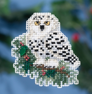 Набор для вышивания "Snowy Owlet • Снежный совенок" Mill Hill MH181633