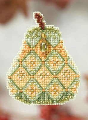 Набор для вышивания "Jeweled Pear • Ювелирная груша" Mill Hill MH184205