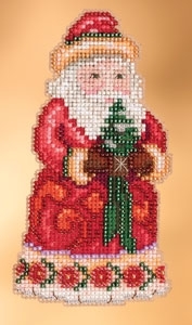 Набор для вышивания "Cheer Christmas Santa • Веселый Рождественский Санта" Mill Hill JS203102
