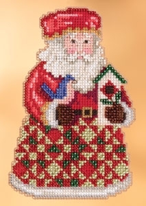 Набор для вышивания "Cozy Christmas Santa • Уютный Рождественский Санта" Mill Hill JS203104