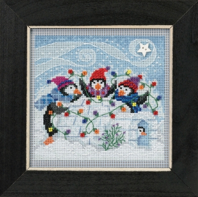 Набор для вышивания "Playful Penguins • Игривые пингвины" Mill Hill MH141832