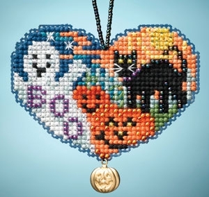 Набор для вышивания "Love Halloween • Люблю Хэллоуин" Mill Hill MH163105