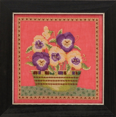 Набор для вышивания "Pansies • Анютины глазки" Mill Hill DM301911