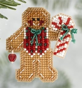 Набор для вышивания "Gingerbread Boy • Пряничный мальчик" Mill Hill