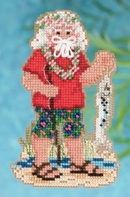Набор для вышивания "Tahiti Santa • Таитянский Санта" Mill Hill