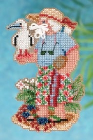 Набор для вышивания "Christmas Island Santa • Остров Рождества Санта" Mill Hill