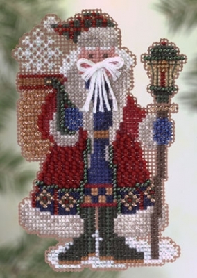 Набор для вышивания "Snow Drift Santa • Снежный дрифт Санта" Mill Hill