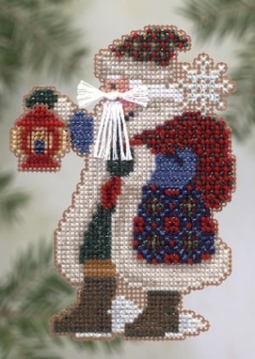 Набор для вышивания "Ice Cap Santa • Ледяная шапка Санта" Mill Hill