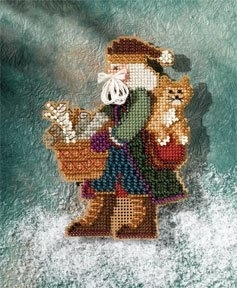 Набор для вышивания "Smoky Mountain Santa • Санта" Mill Hill