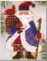 Набор для вышивания "Cardinal Santa • Санта" Mill Hill