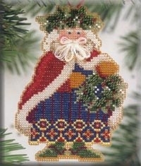 Набор для вышивания "Holly & Ivy Santa • Санта" Mill Hill