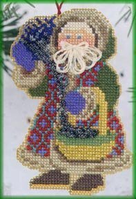 Набор для вышивания "Northern Lights Santa • Северное сияние Санта" Mill Hill