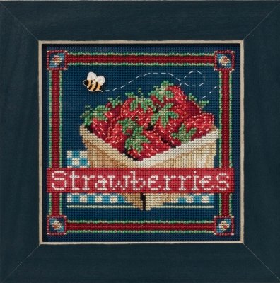 Набор для вышивания "Strawberries • Клубника" Mill Hill MH141613