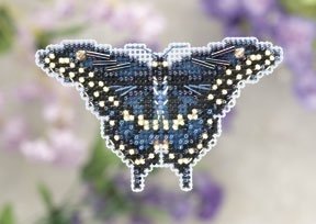 Набор для вышивания "Black Swallowtail • Черная бабочка" Mill Hill MH181103