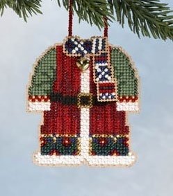 Набор для вышивания "Santa's Coat • Пальто Санты" Mill Hill MH166305
