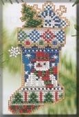 Набор для вышивания "Mr. Snowflake Stocking • Чулок" Mill Hill MHCS45