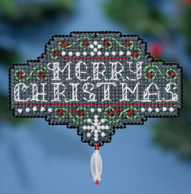 Набор для вышивания "Chalkboard Christmas • Веселого рождества" Mill Hill MH181634