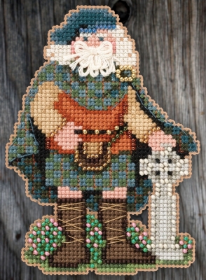 Набор для вышивания "Scotland Santa • Шотландский Санта" Mill Hill MH205301