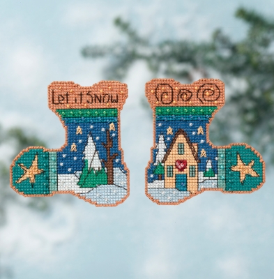 Набор для вышивания "Let it Snow • Пусть снежит" Mill Hill ST141615