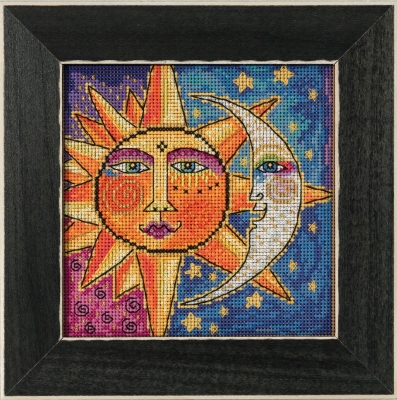 Набор для вышивания "Sister Sun, Brother Moon • Сестра Солнце, Брат Луна" Mill Hill LB141811