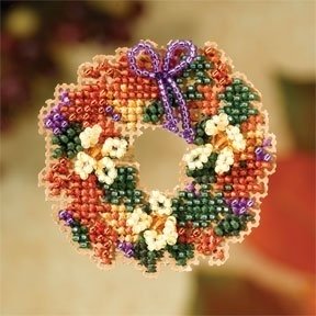 Набор для вышивания "Fall Wreath • Осенний венок" Mill Hill MH187206