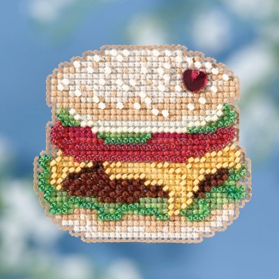 Набор для вышивания "Hamburger • Гамбургер" Mill Hill MH181811