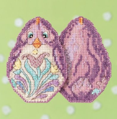 Набор для вышивания "Purple Chick • Пурпурный цыпленок" Mill Hill JS181716