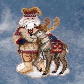 Набор для вышивания "Lapland Santa • Лапландский Санта" Mill Hill MH209302