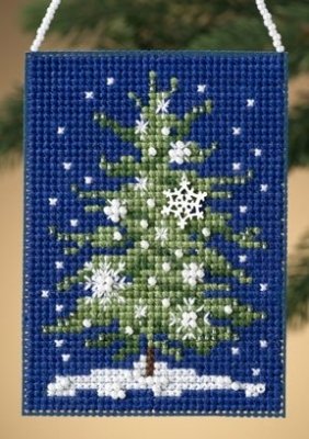 Набор для вышивания "Snowflake Tree • Елка со снежинками" Mill Hill MH160304