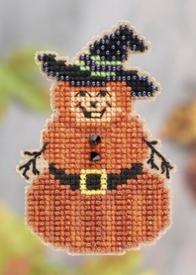 Набор для вышивания "Pumpkin Man • Тыквенный человек" Mill Hill MH181205