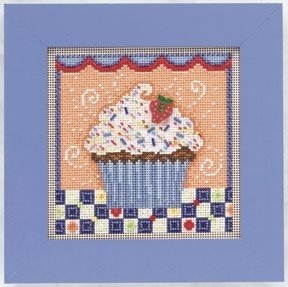 Набор для вышивания "Chocolate Cupcake • Шоколадный кекс" Mill Hill MH141106
