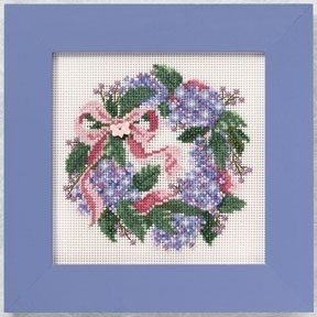 Набор для вышивания "Hydrangea Wreath • Венок гортензии" Mill Hill MH140104