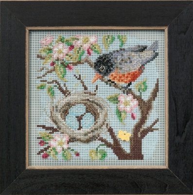 Набор для вышивания "Spring Robin • Весенний Робин" Mill Hill MH145103