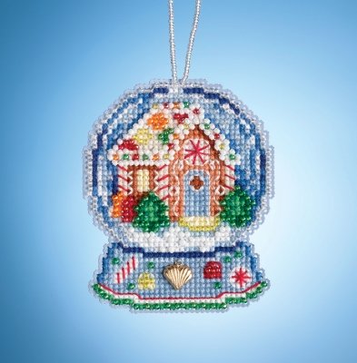 Набор для вышивания "Gingerbread House Globe • Пряничный домик Шар" Mill Hill MH161932