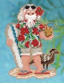 Набор для вышивания "Hawaii Santa • Гавайский Санта" Mill Hill