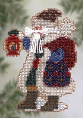 Набор для вышивания "Ice Cap Santa • Ледяная шапка Санта" Mill Hill