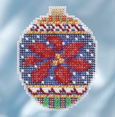 Набор для вышивания "Christmas Poinsettia • Рождественская пуансеттия" Mill Hill