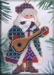 Набор для вышивания "Mandolin Santa • Санта" Mill Hill