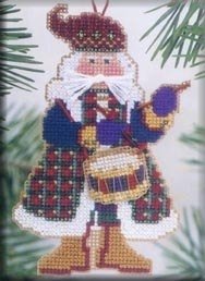 Набор для вышивания "Drum Santa • Санта" Mill Hill