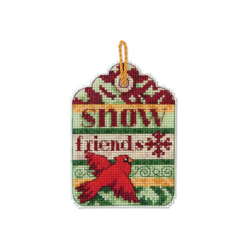 70-08890 Набор для вышивания крестом "Snow Friends Ornament • Снежные друзья" DIMENSIONS