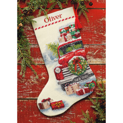70-08986 Набор для вышивания крестом "Santa's Truck • Грузовик Санты" DIMENSIONS
