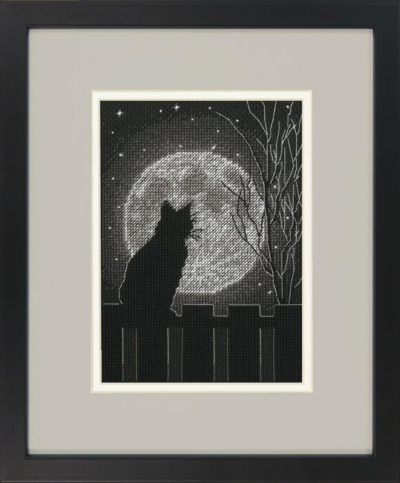 70-65212 Набор для вышивания крестом "Black Moon Cat • Черная лунная кошка" DIMENSIONS