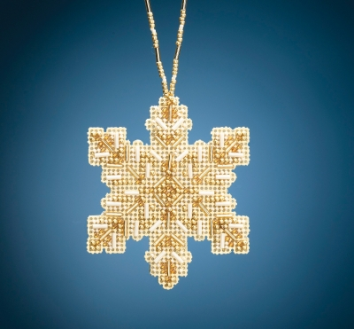 MH212012 Набор для вышивания "Golden Snowflake • Золотая снежинка" Mill Hill