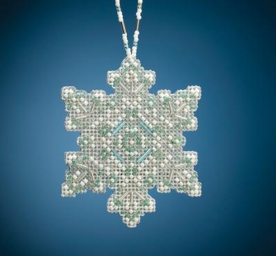 MH212015 Набор для вышивания "Aqua Mist Snowflake • Аква снежинка" Mill Hill