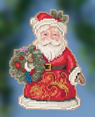 JS202014 Набор для вышивания "Winter Wishes Santa • Санта зимних желаний" Mill Hill
