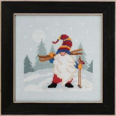 MH172011 Набор для вышивания "Skiing Gnome • Лыжный гном" Mill Hill