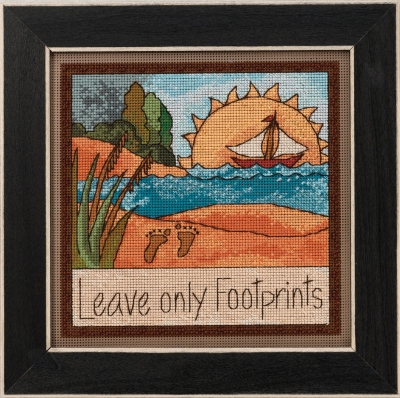 ST152012 Набор для вышивания "Leave Only Footprints • Оставьте только следы" Mill Hill