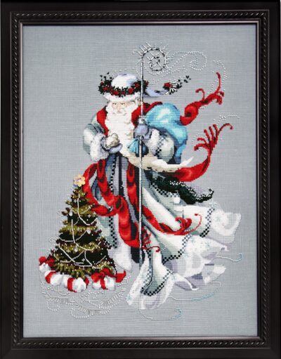 Схема "Winter White Santa • Зимний Белый Санта" Mirabilia Designs MD100