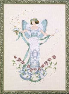 Схема "April's Blue Diamond • Апрельский голубой диамант" Mirabilia Designs MD47